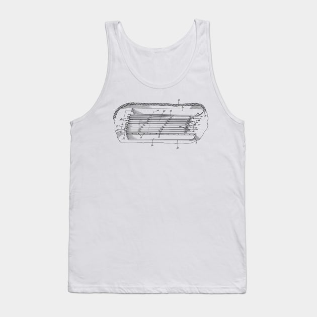 Water Jet Propelled Vintage Patent Hand Drawing Tank Top by TheYoungDesigns